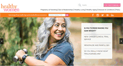 Desktop Screenshot of healthywomen.org