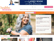 Tablet Screenshot of healthywomen.org